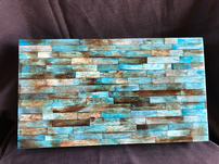Turquoise Decorative Wood Box 202//151